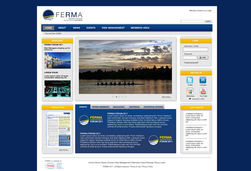 FERMA new website and logo